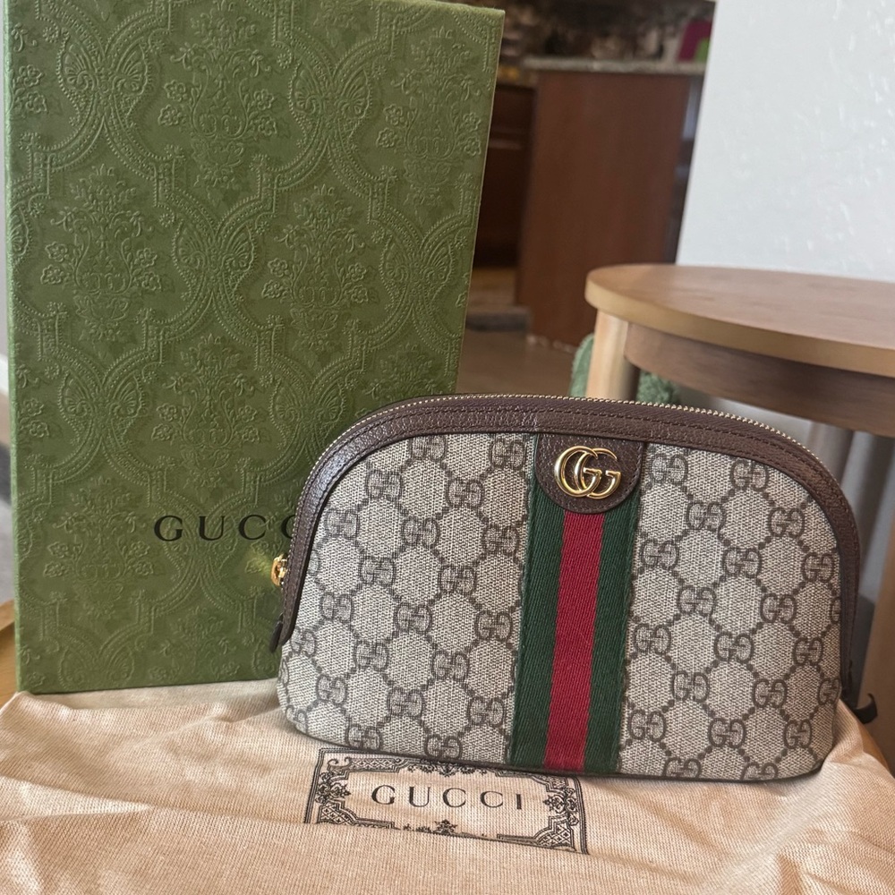 Gucci Ophidia GG large cosmetic pouch